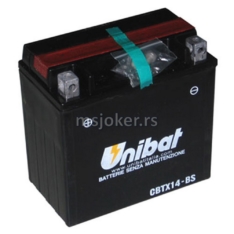 Akumulator UNIBAT 12V 12Ah gel CBTX14-BS levi plus (150x87x145) 200A